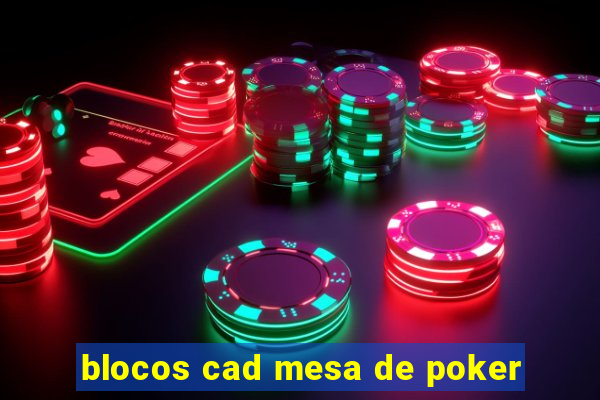 blocos cad mesa de poker